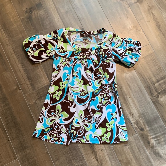 La SENZA retro patterned cuff sleeved top - Picture 3 of 10